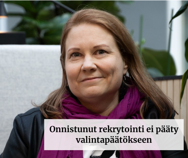 Onnistunut rekrytointi ei pääty valintapäätökseen